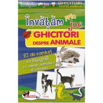 Invatam prin Joc Ghicitori despre Animale - 27 Carduri Invatam prin Joc Ghicitori despre Animale - 27 Carduri