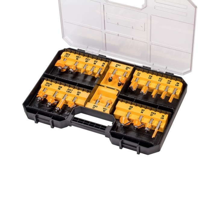 22 db professzionális vágókészlet, DeWalt, 8mm
