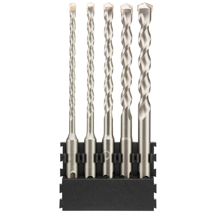 5 db-os fúrószár készlet, DEWALT, 5/6/8/10/12 mm, ezüst