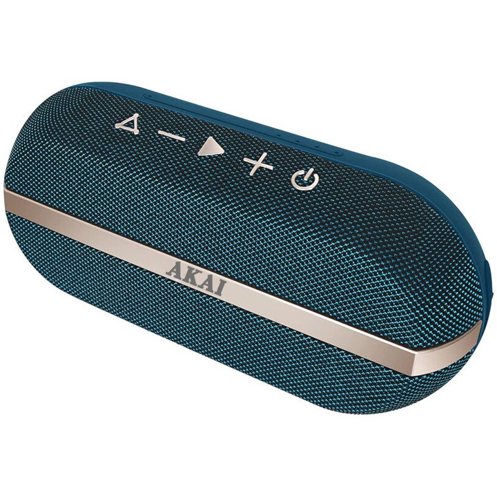Akai ABTSW-30B Hordozható hangszóró, 20W, Bluetooth, Vízálló, Kék