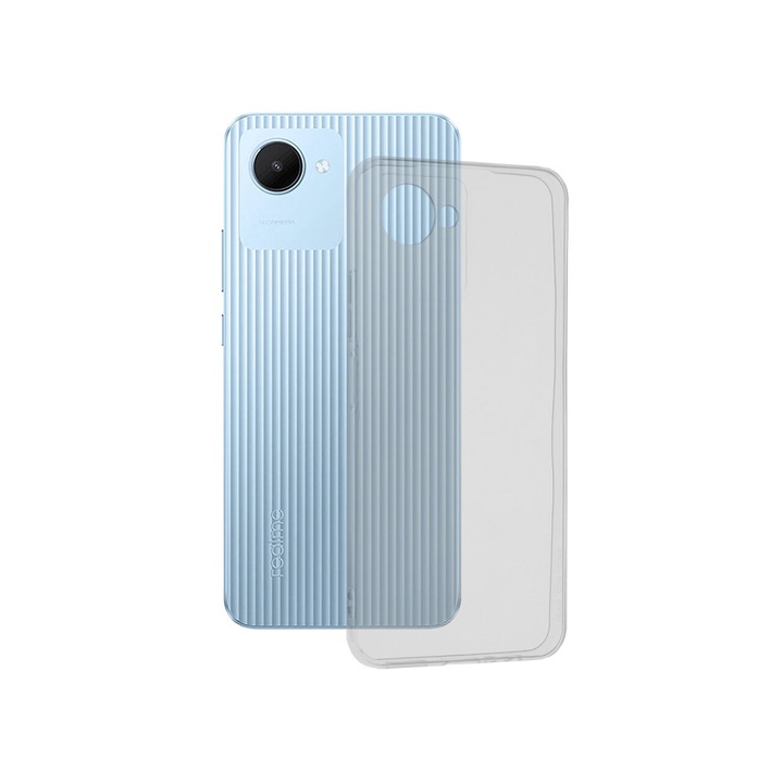 Tok kompatibilis a Realme C30 / Realme C30s / Narzo 50i Prime Techsuit átlátszó szilikon átlátszóval