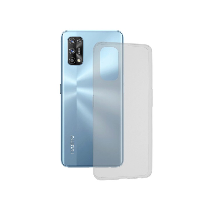 Капак, съвместим с Realme 7 Pro Techsuit Clear Silicone Transparent
