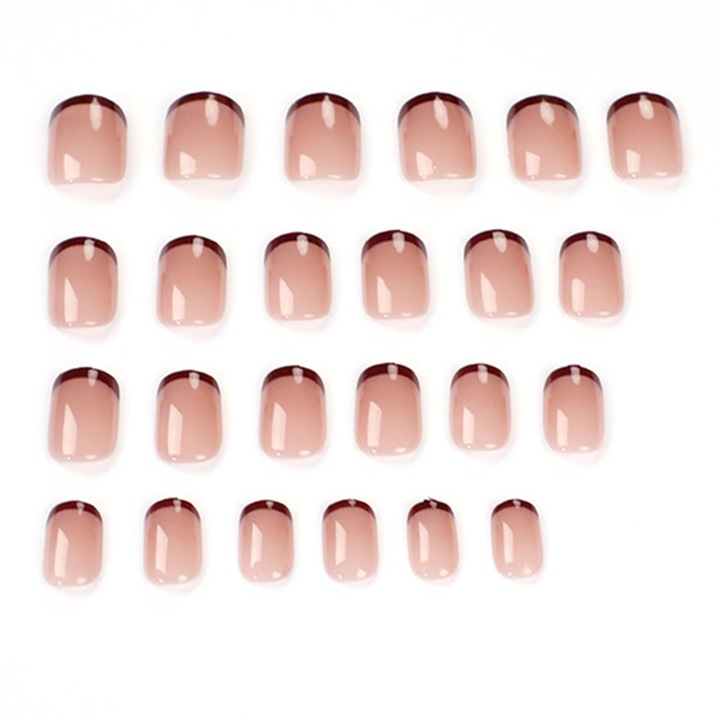 24 darab műköröm készlet, akril, univerzális, többszínű