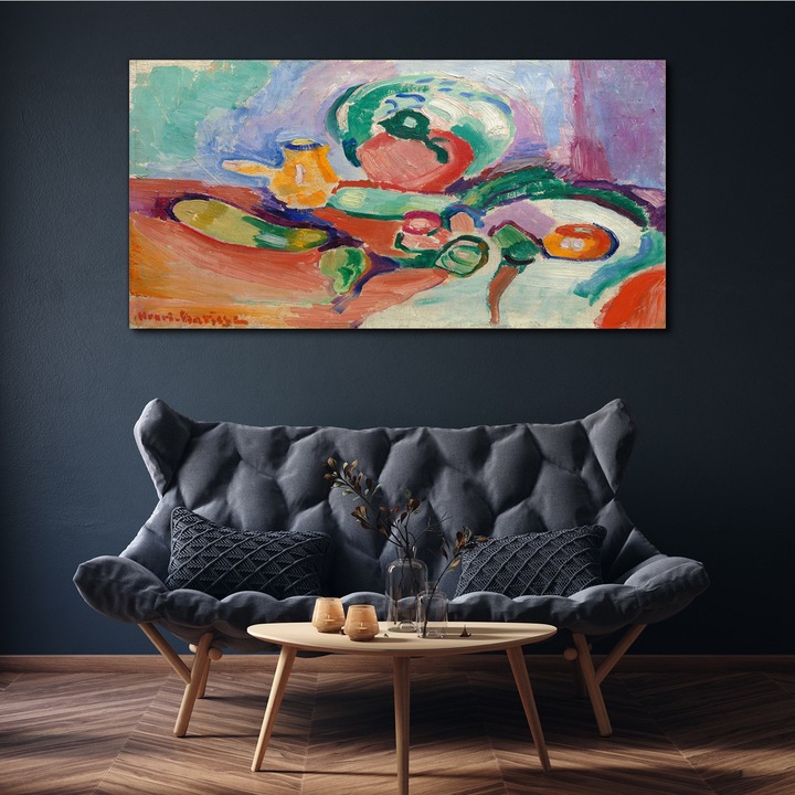 Vászonkép, Coloray, Négyszögletes, Csendélet Zöldségekkel, Többszínű, 140x70 cm, 010030010100000017607