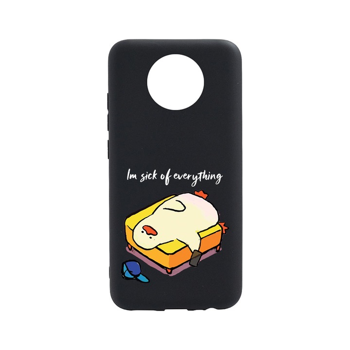 BestCase Slim Szilikon 0.8MM telefontok, Nokia C10, I'm Sick Of Everything, B 999