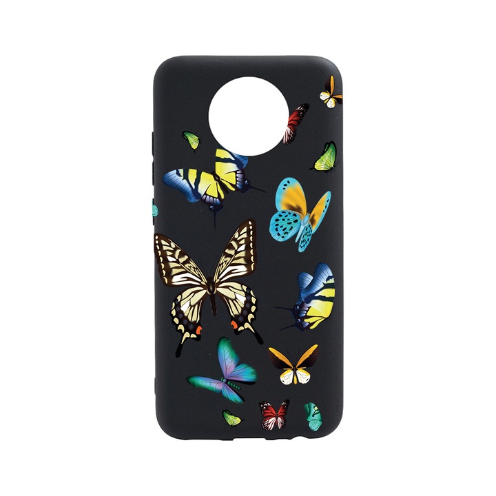 BestCase Slim Szilikon 0.8MM telefontok, Nokia C10, Beautiful Color Butterflies, B 992