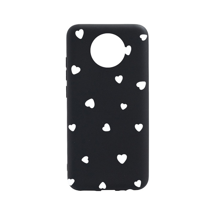 BestCase Slim Szilikon 0.8MM telefontok, Nokia C20, Heart Pattern, B 1041