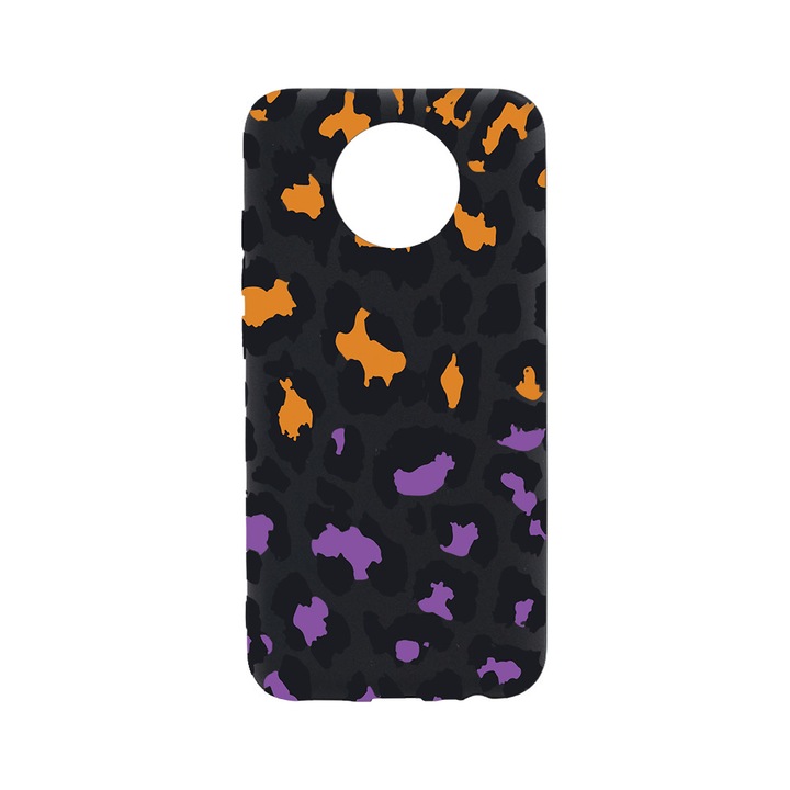 BestCase Slim Szilikon 0.8MM telefontok, Nokia C10, Lila Leopard Pattern, B 1035