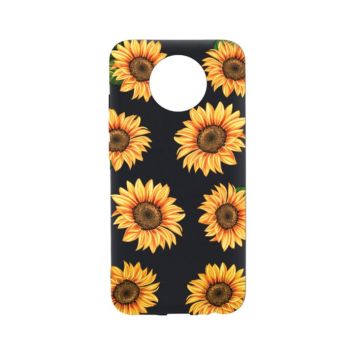BestCase Slim Szilikon 0.8MM telefontok, Nokia C10, Sun Flower, B 1069