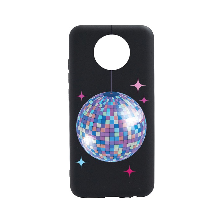 BestCase Slim Szilikon 0.8MM telefontok, Nokia C10, Disco Ball, B 1006