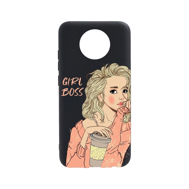 BestCase Slim Szilikon 0.8MM telefontok, Nokia C20, Girl Boss, B 1009