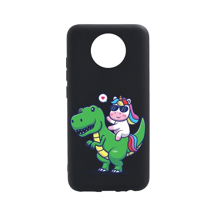 BestCase Slim Szilikon 0.8MM telefontok, Nokia C20, Dino Rider Unicorn, B 993