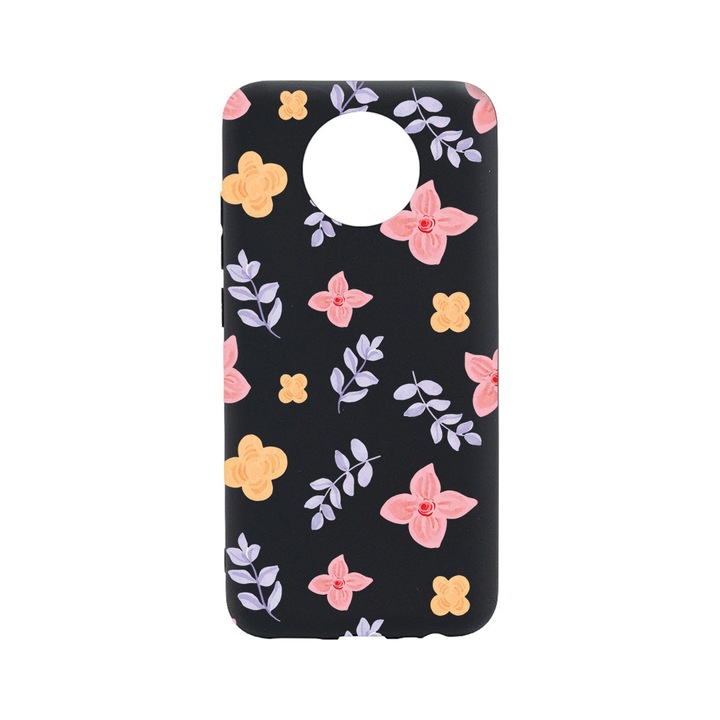 BestCase Slim Szilikon 0.8MM telefontok, Nokia C20, Flower Pattern, B 978