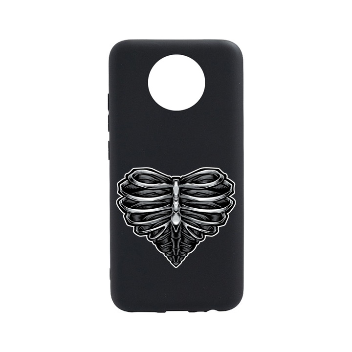 BestCase Slim Szilikon 0.8MM telefontok, Nokia C10, Skeleton Heart, B 1024