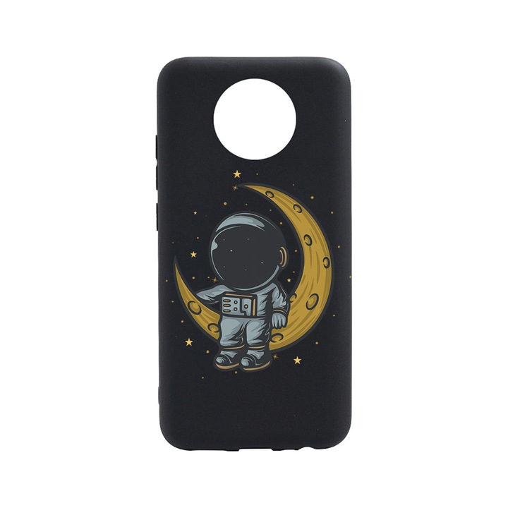 BestCase Slim Szilikon 0.8MM telefontok, Nokia C10, Astronaut on Moon, B 997