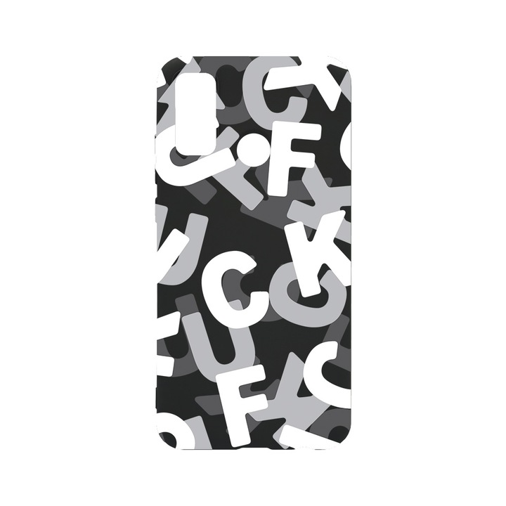 BestCase Slim Szilikon 0.8MM telefontok, Huawei P Smart (2020), FCK Pattern, B 1021