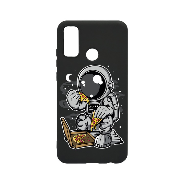 BestCase Slim Szilikon 0.8MM telefontok, Huawei P Smart (2020), Astronaut Pizza, B 1004