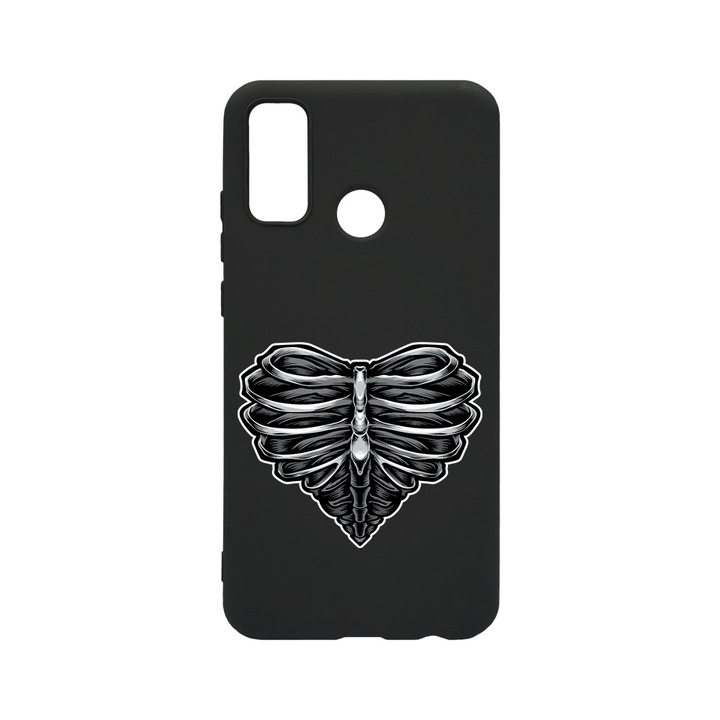 BestCase Slim Szilikon 0.8MM telefontok, Huawei P Smart (2020), Skeleton Heart, B 1024