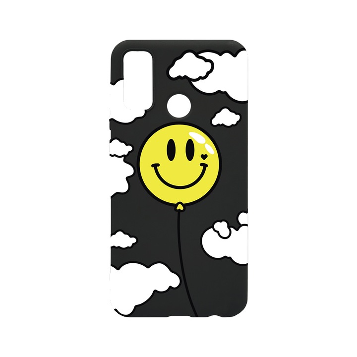 BestCase Slim Szilikon 0.8MM telefontok, Huawei P Smart (2020), Balloon Smiley, B 957
