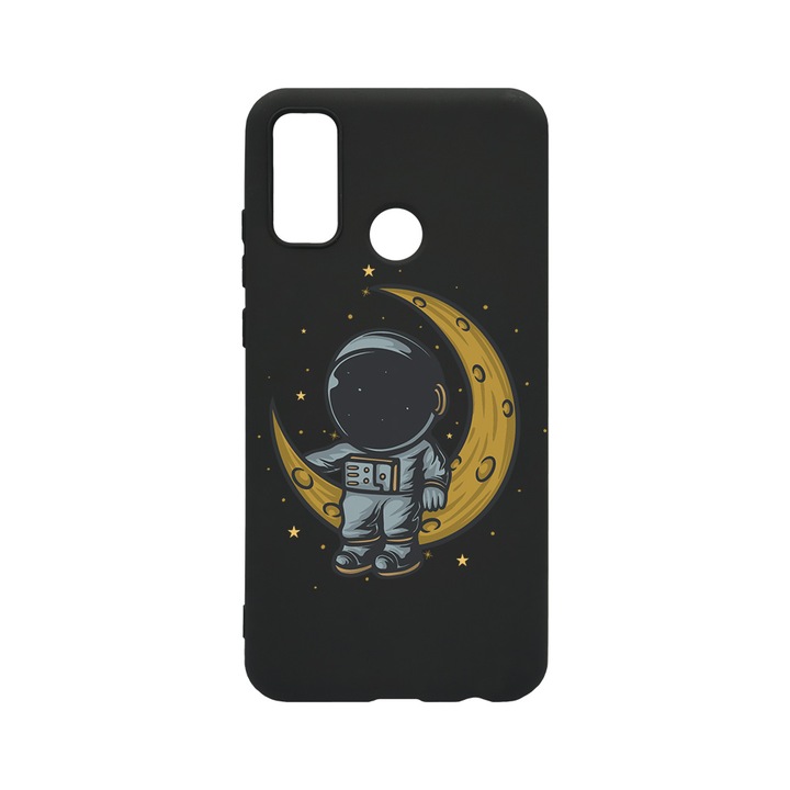 BestCase Slim Szilikon 0.8MM telefontok, Huawei P Smart (2020), Astronaut on Moon, B 997