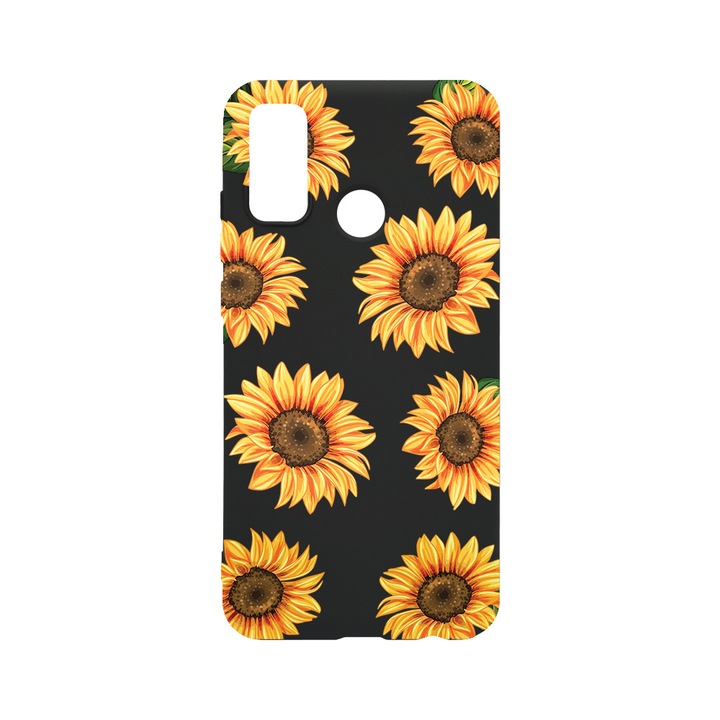 BestCase Slim Szilikon 0.8MM telefontok, Huawei P Smart (2020), Sun Flower, B 1069