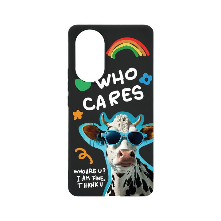 BestCase Slim Szilikon 0.8MM telefontok, Huawei Nova 9, Cool Cow - Who Cares?, B 975