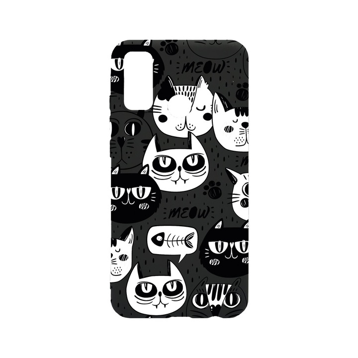 BestCase Slim Szilikon 0.8MM telefontok, Huawei P Smart (2020), Cool Cats, B 1029