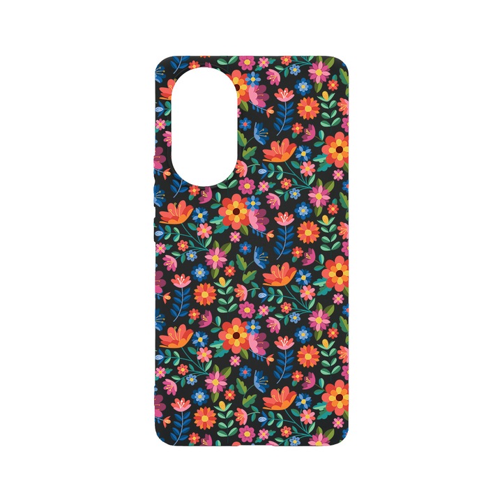 BestCase Slim Szilikon 0.8MM telefontok, Huawei Nova 9, Flower Pattern, B 953