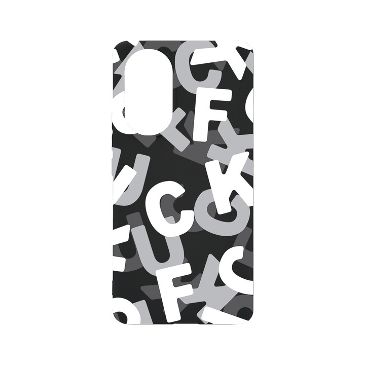 BestCase Slim Szilikon 0.8MM telefontok, Honor 50, FCK Pattern, B 1021