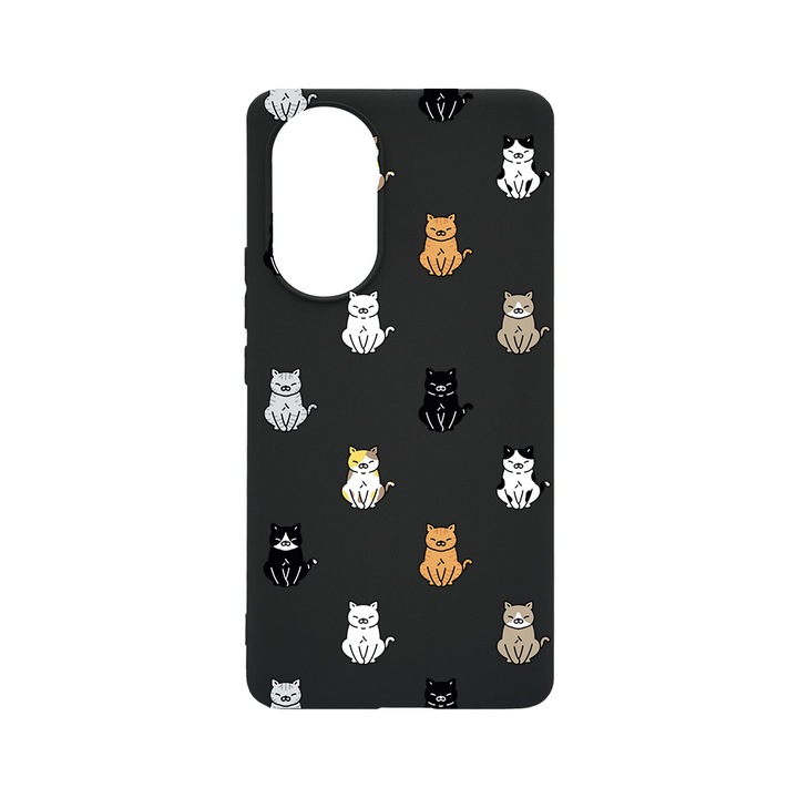 BestCase Slim Szilikon 0.8MM telefontok, Huawei Nova 9, Cat Pattern, B 1027