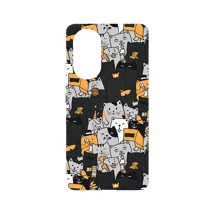 BestCase Slim Szilikon 0.8MM telefontok, Huawei Nova 9, Cat Pattern, B 1030