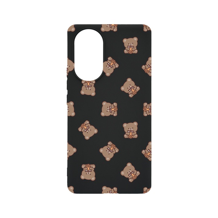 BestCase Slim Szilikon 0.8MM telefontok, Huawei Nova 9, Teddy Bear Pattern, B 974