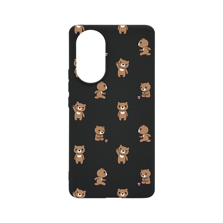 BestCase Slim Szilikon 0.8MM telefontok, Huawei Nova 9, Teddy Bear Pattern, B 970