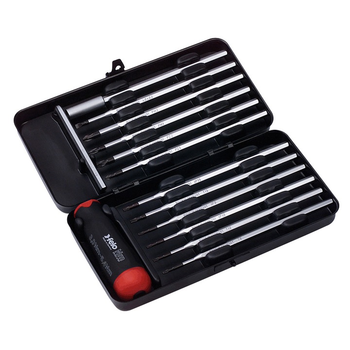 Комплект динамометрична отвертка 3.0 - 5.4 Nm FELO 14 части