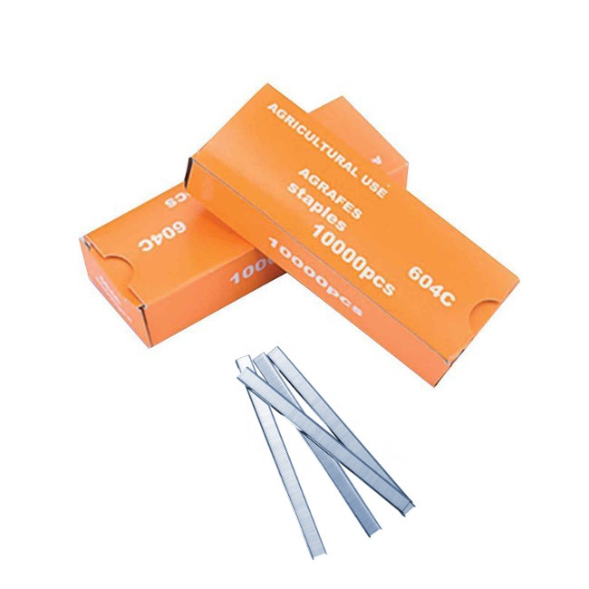 Capse metalice pentru aparat legat vie Energo 6x4 mm - 10000 buc