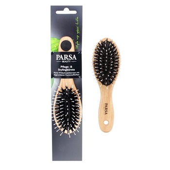 Perie Parsa Beauty, din arbore de cauciuc mica,cu perii mixte Perie Parsa Beauty, din arbore de cauciuc mica,cu perii mixte