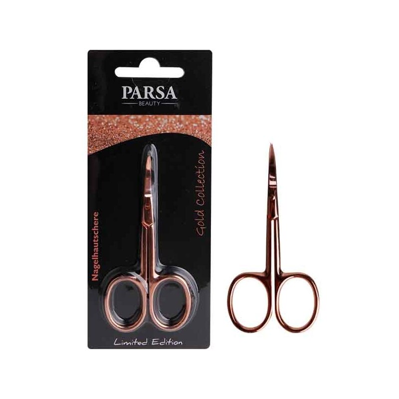 Foarfeca de indepartat pielea Parsa Beauty Rose Gold indoita