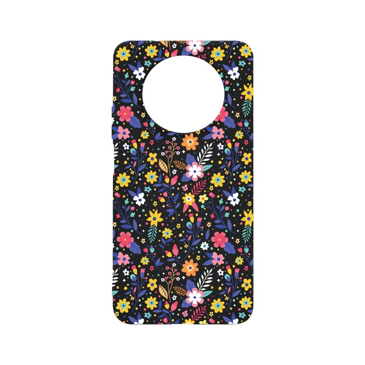 BestCase Slim Szilikon 0.8MM telefontok, Huawei Nova Y90, Flower Pattern, B 955