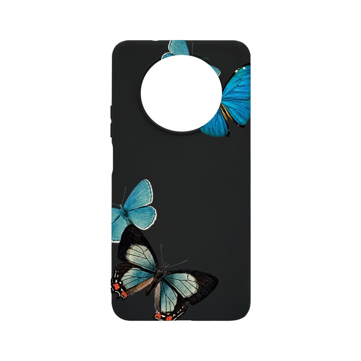 BestCase Slim Szilikon 0.8MM telefontok, Huawei Nova Y90, Beautiful Blue Butterflies, B 991