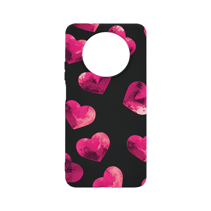 BestCase Slim Szilikon 0.8MM telefontok, Huawei Nova Y90, Heart Pattern, B 987