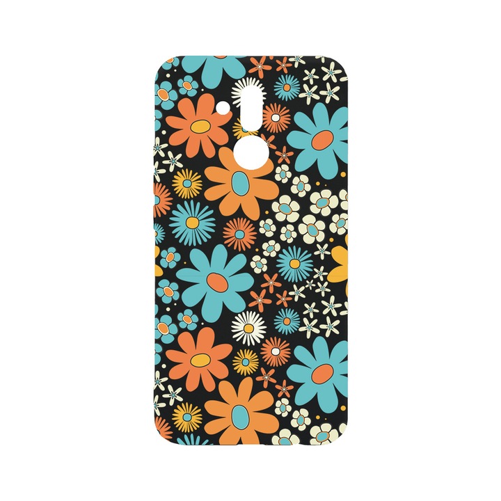 Силиконов калъф BestCase за Huawei Mate 20 Lite, Spring Flowers, 0.8MM Slim, Black Silicon Series, B 967