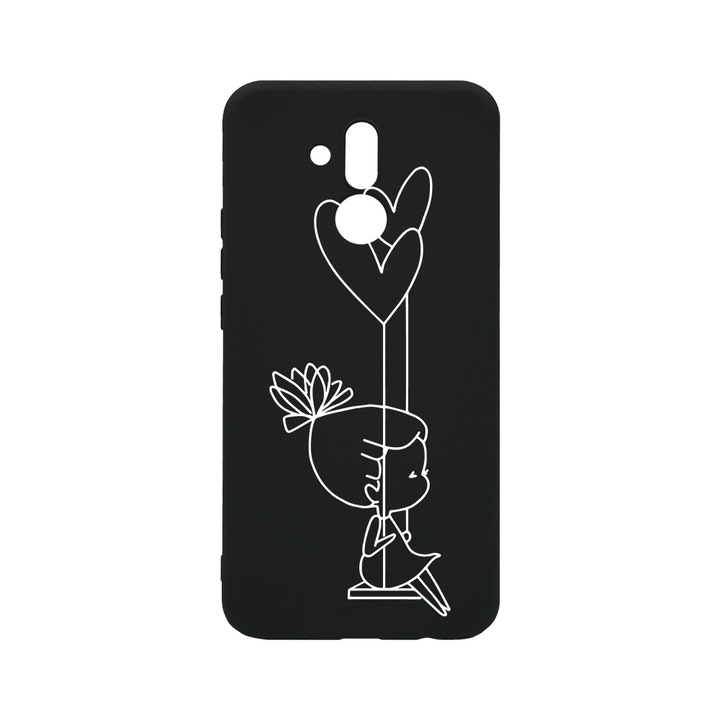 Силиконов калъф BestCase за Huawei Mate 20 Lite, My Little Girl, 0.8MM Slim, Black Silicon Series, B 1050