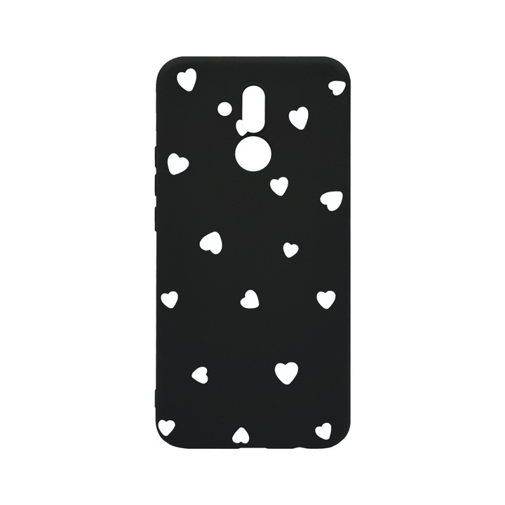 BestCase Slim Szilikon 0.8MM telefontok, Huawei Mate 20 Lite, Heart Pattern, B 1041
