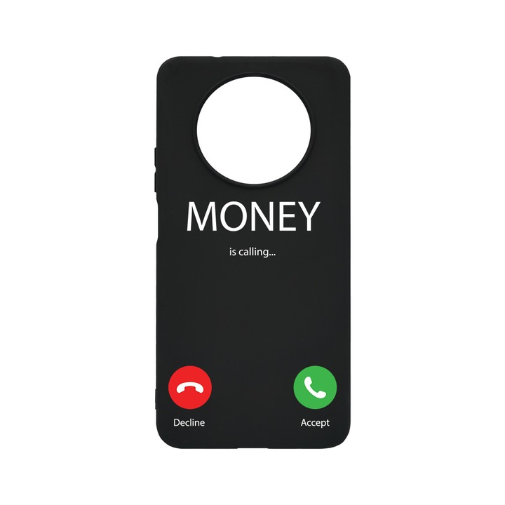 Husa BestCase® Slim SIlicon 0.8MM, Compatibila Cu Huawei Nova Y90, Money Is Calling, Rezistenta la uzura, B 986