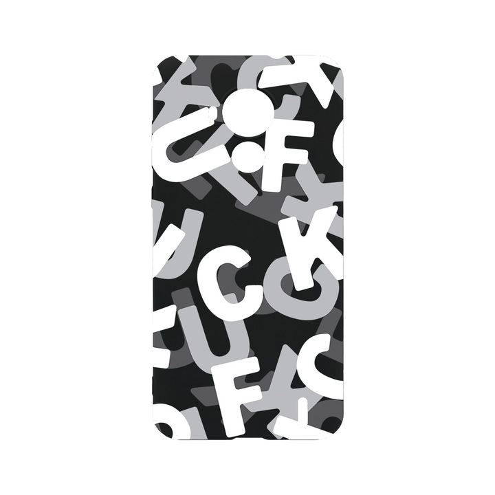 BestCase Slim Szilikon 0.8MM telefontok, Nokia C30, FCK Pattern, B 1021