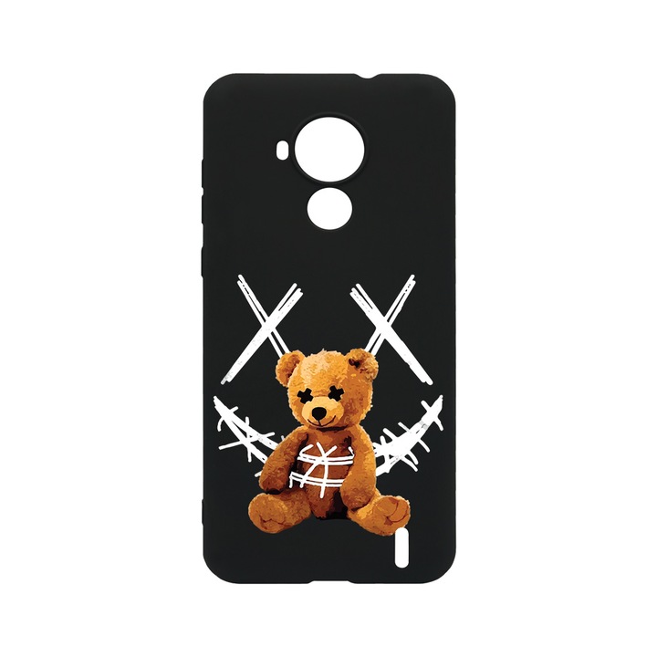 BestCase Slim Szilikon 0.8MM telefontok, Nokia C30, Teddy Bear Smile, B 982