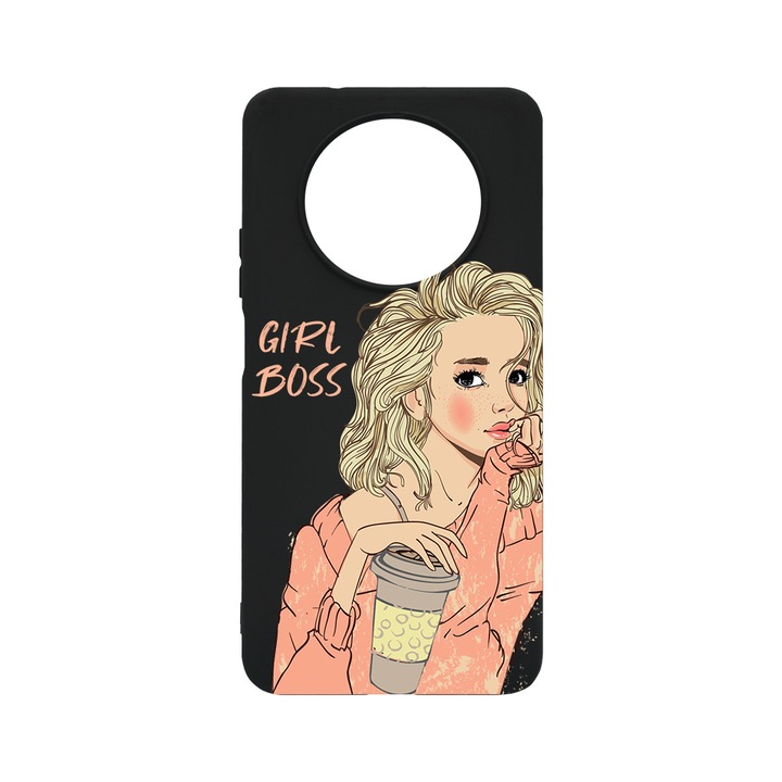 BestCase Slim Szilikon 0.8MM telefontok, Huawei Nova Y90, Girl Boss, B 1009