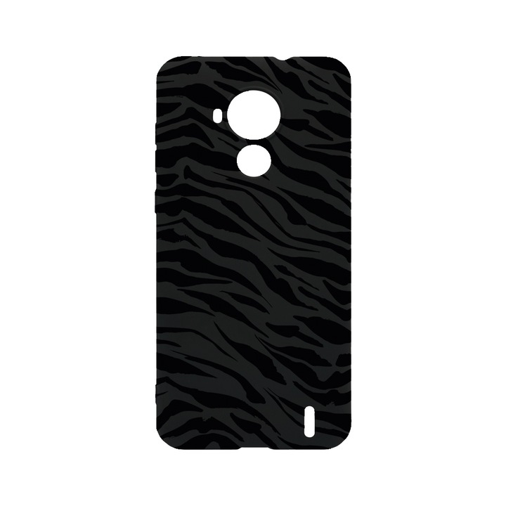 BestCase Slim Szilikon 0.8MM telefontok, Nokia C30, Tiger Pattern, B 1058