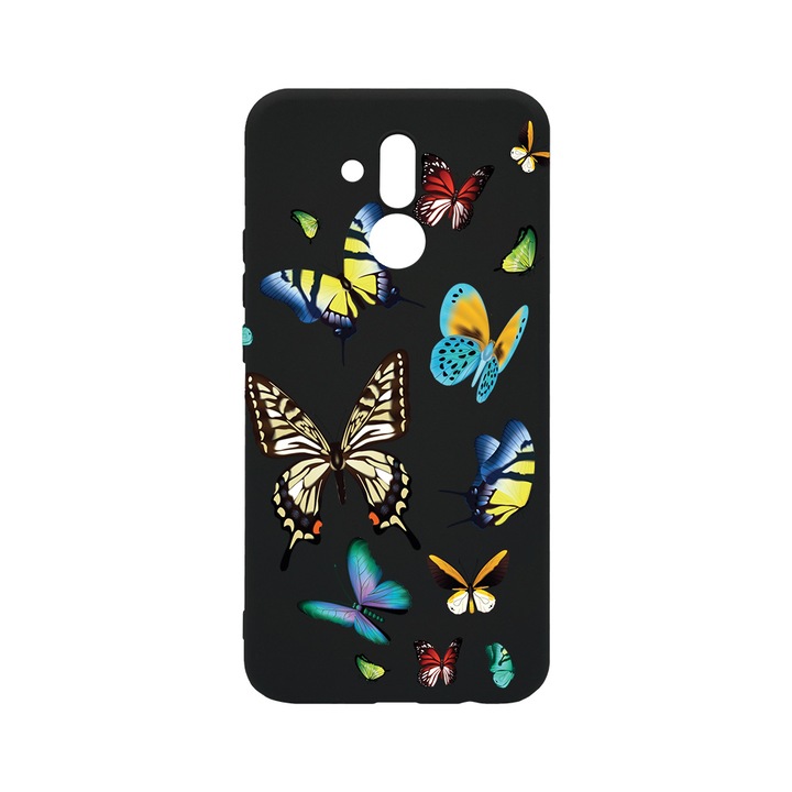 BestCase Slim Szilikon 0.8MM telefontok, Huawei Mate 20 Lite, Beautiful Color Butterflies, B 992