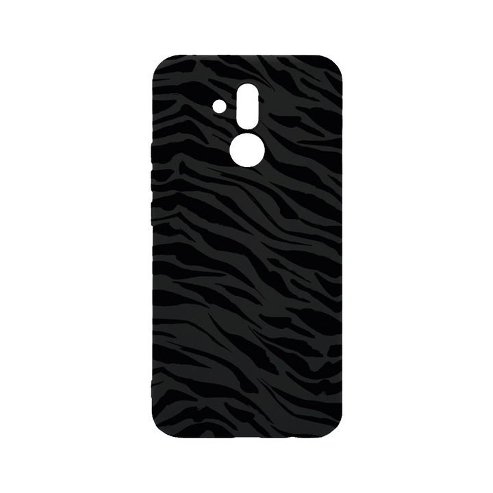 BestCase Slim Szilikon 0.8MM telefontok, Huawei Mate 20 Lite, Tiger Pattern, B 1058